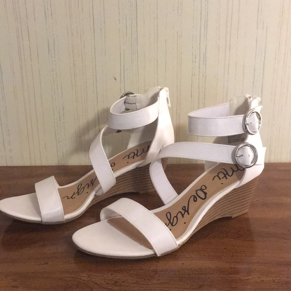 White sandals